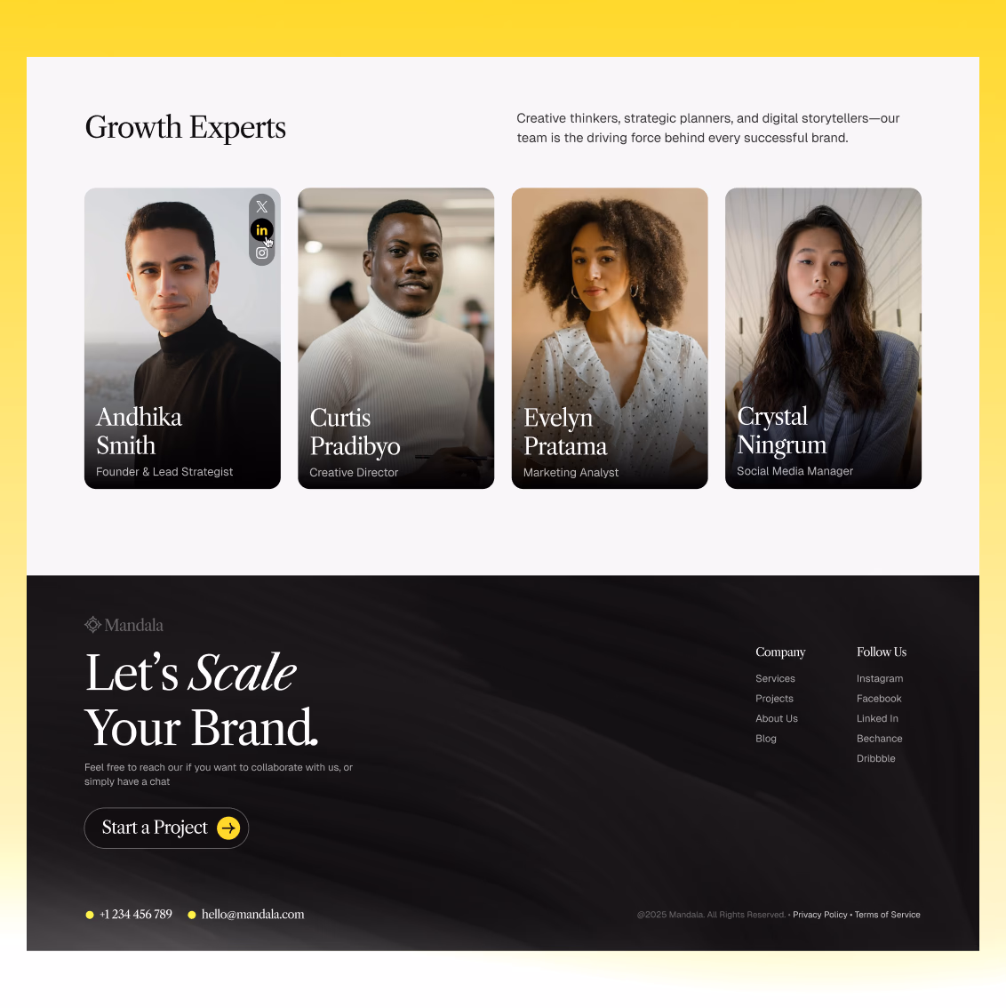 Mandala site features
